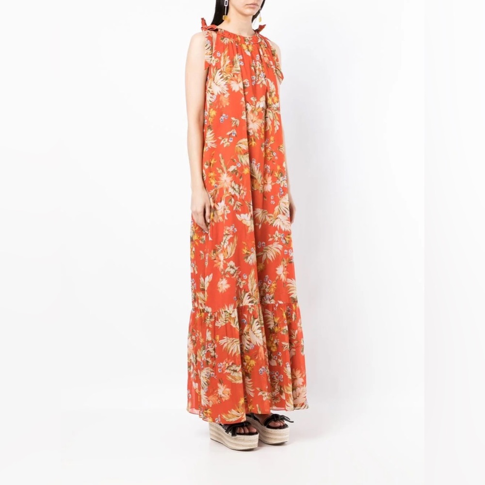 Erdem
Georgia Floral-Print Tie-Shoulder Maxi Dress
